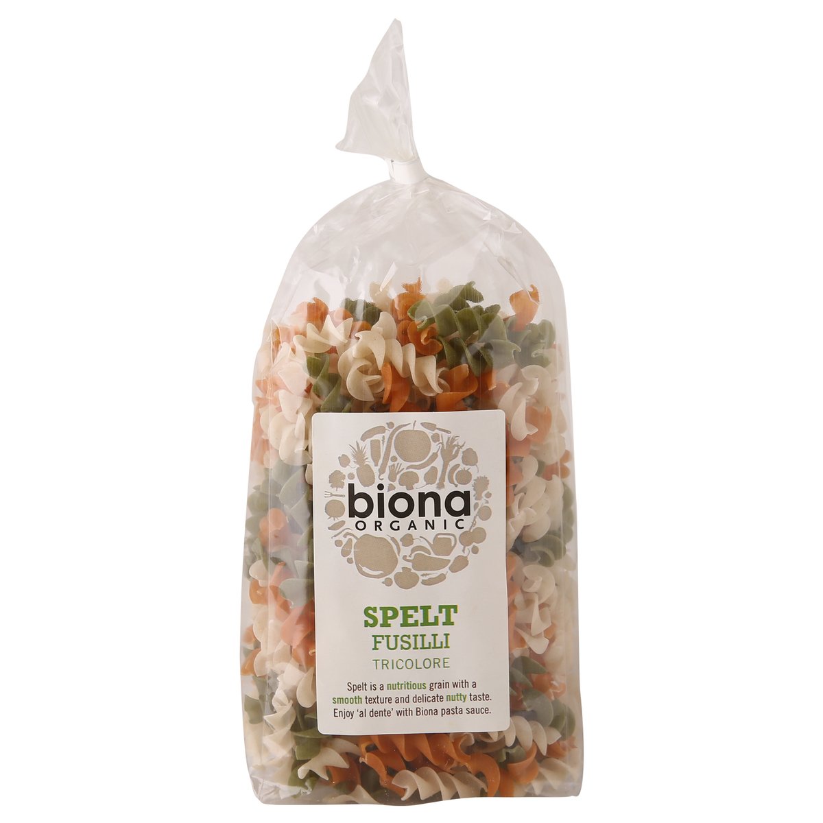 Biona Organic Spelt Fusilli Tricolored 250 g