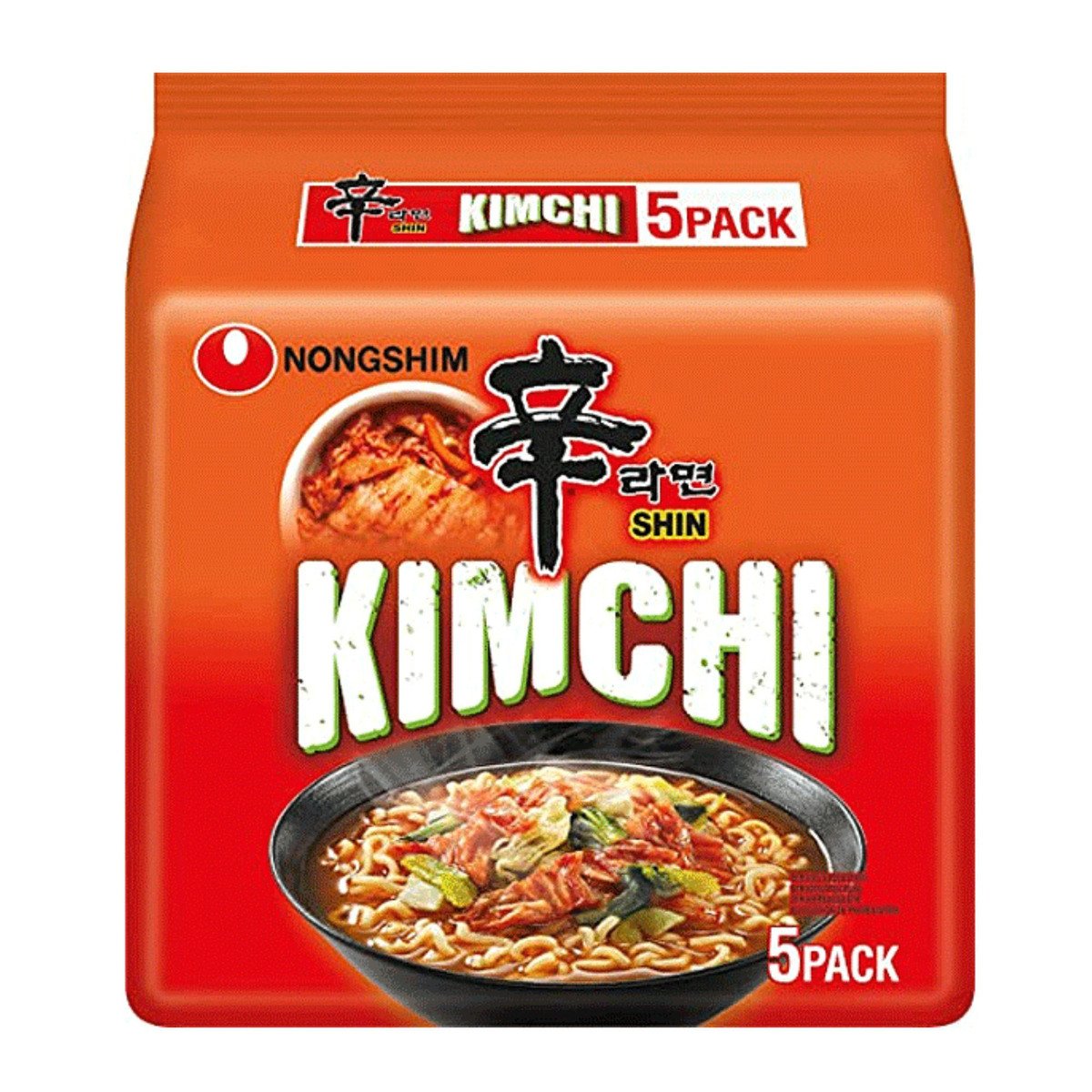 Nongshim Kimchi Ramyun Noodle Soup 5 x 120 g