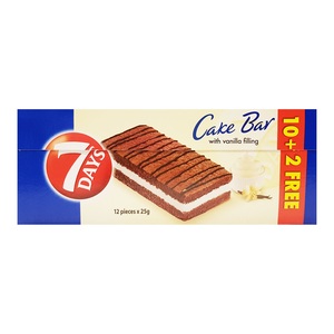 7 Days Cake Bar Vanilla 12 x 25 g