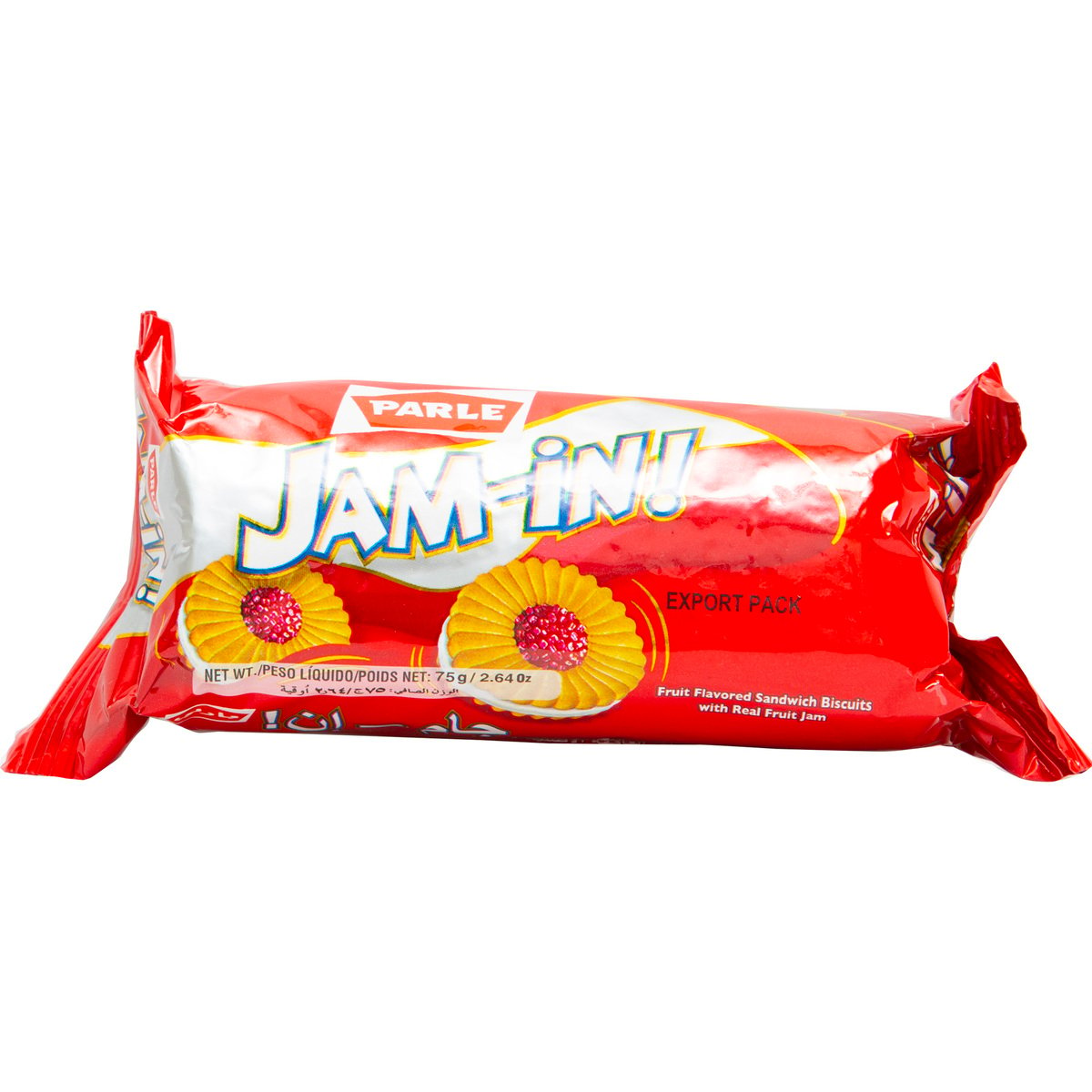 Parle Jam In Fruit Flavored Sandwich Biscuits 75 g