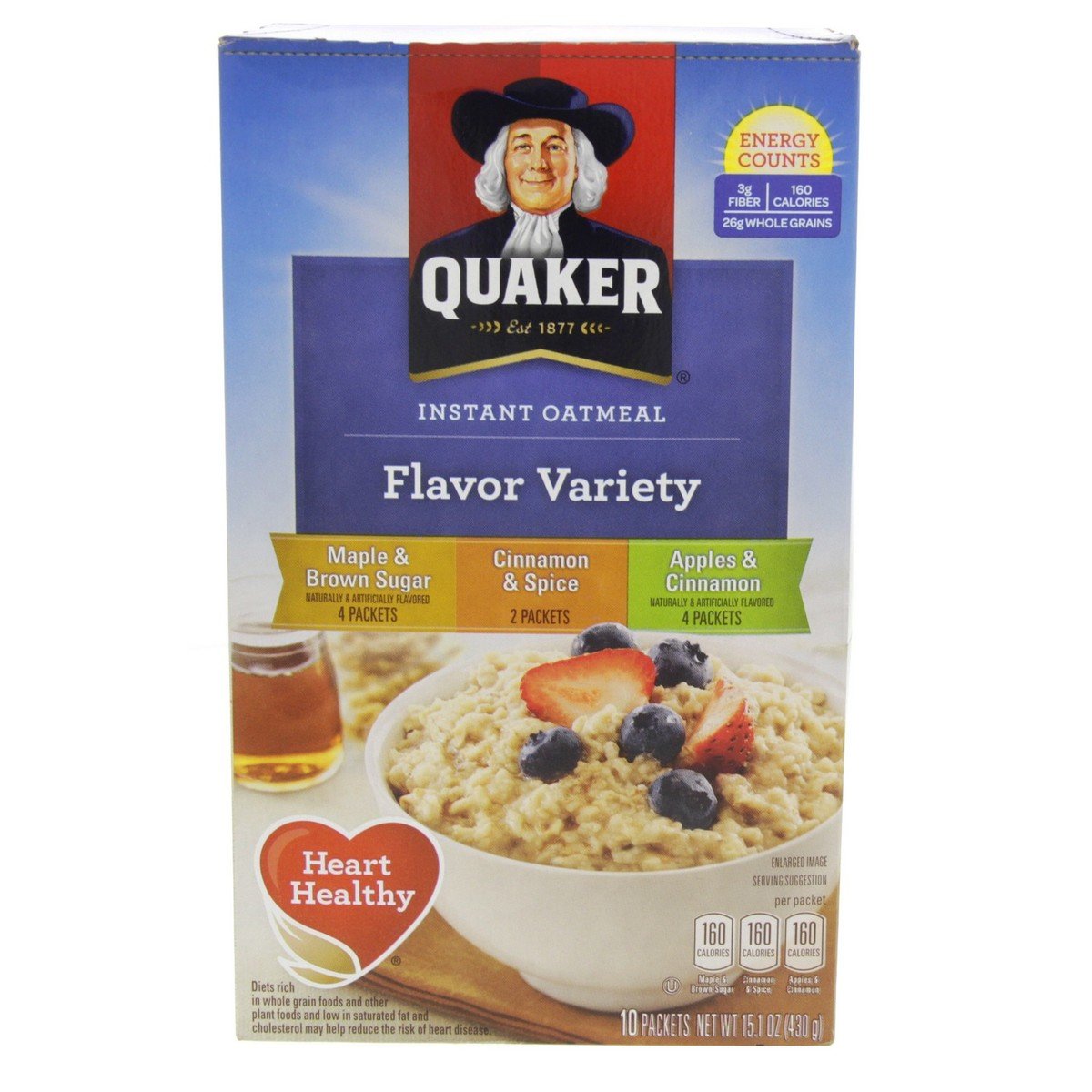 Quaker Instant Oatmeal Variety Flavour 430g Online at Best Price | Oats ...