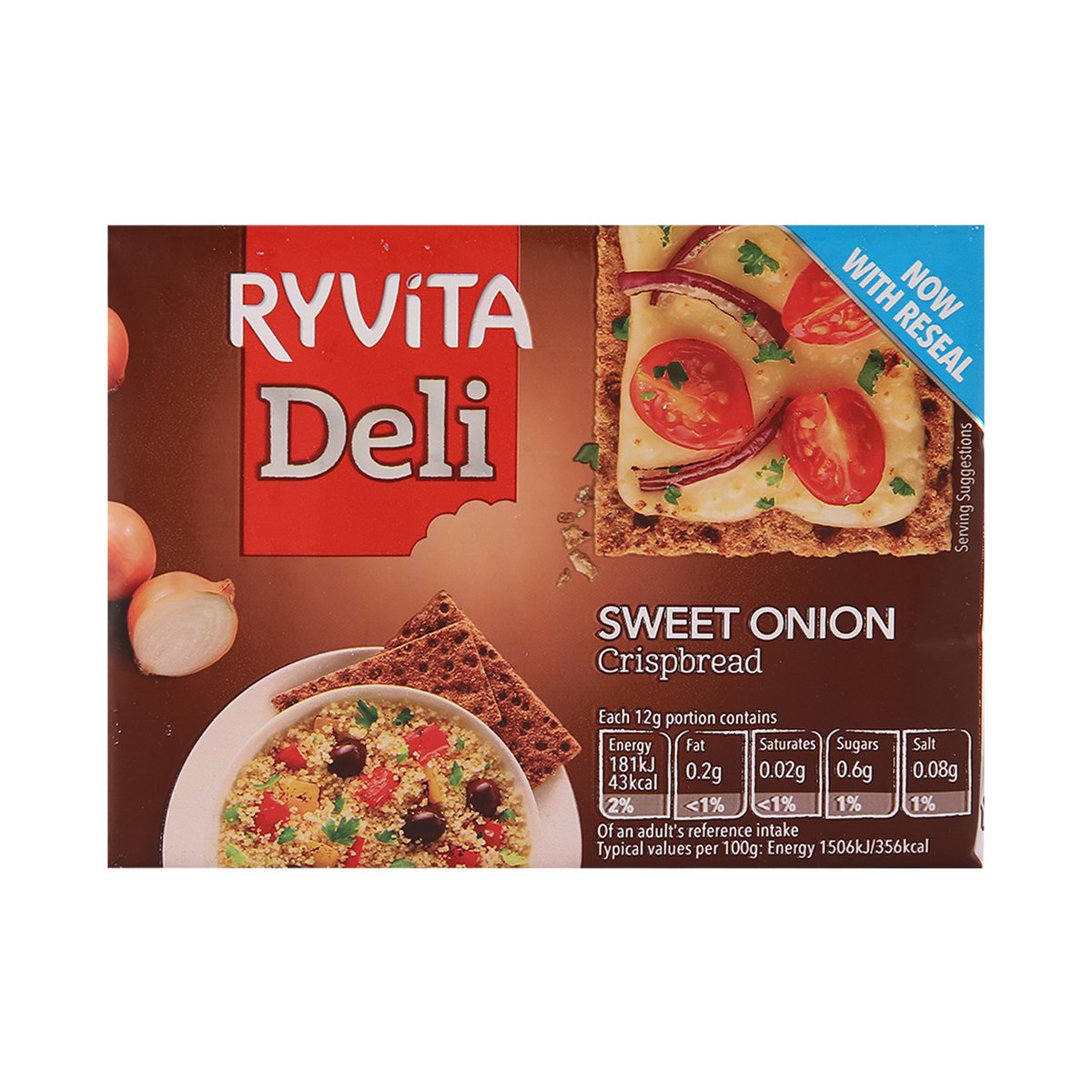 Ryvita Deli Sweet Onion Crisp Bread 200g