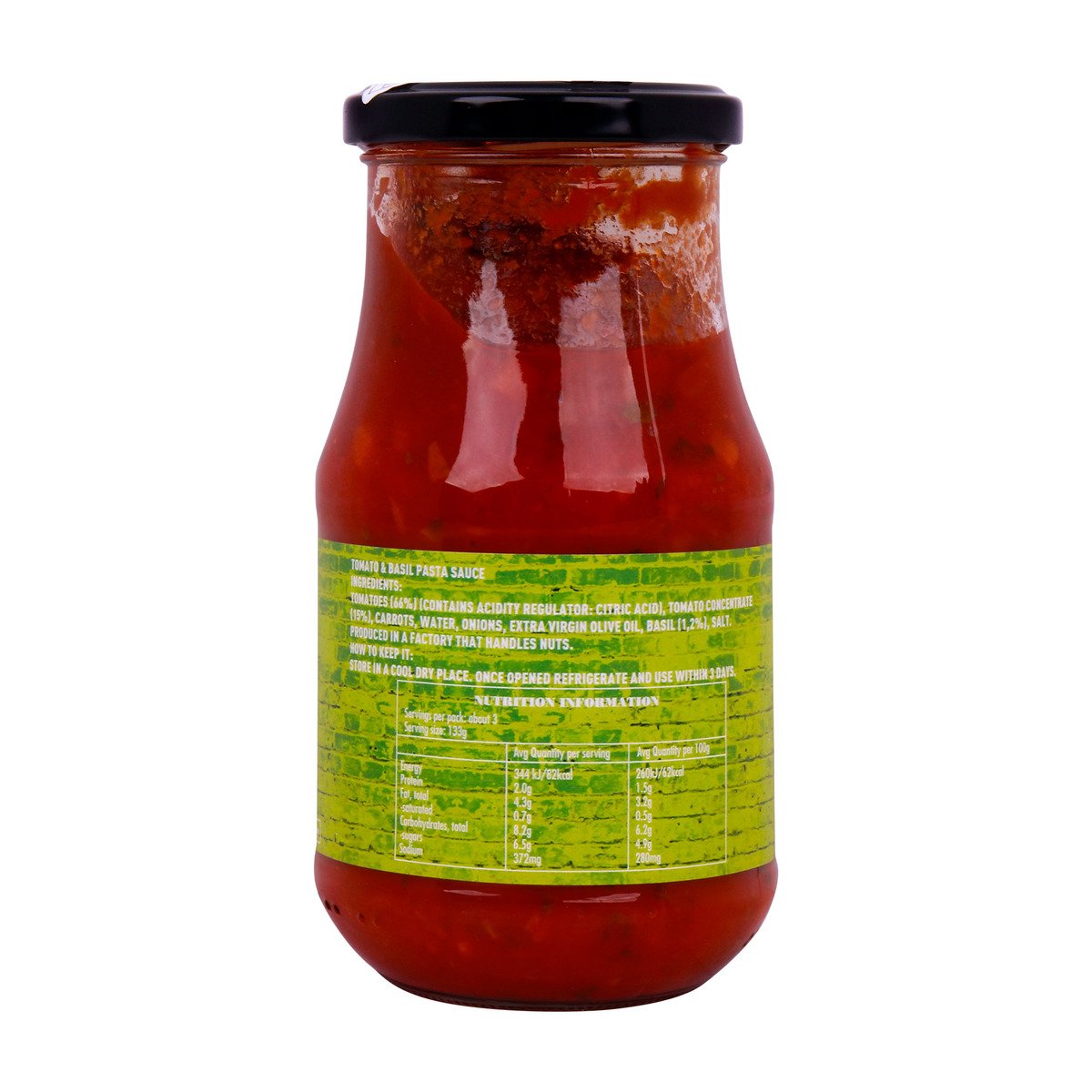 Jamie Oliver Pasta Sauce Tomato & Basil 400g