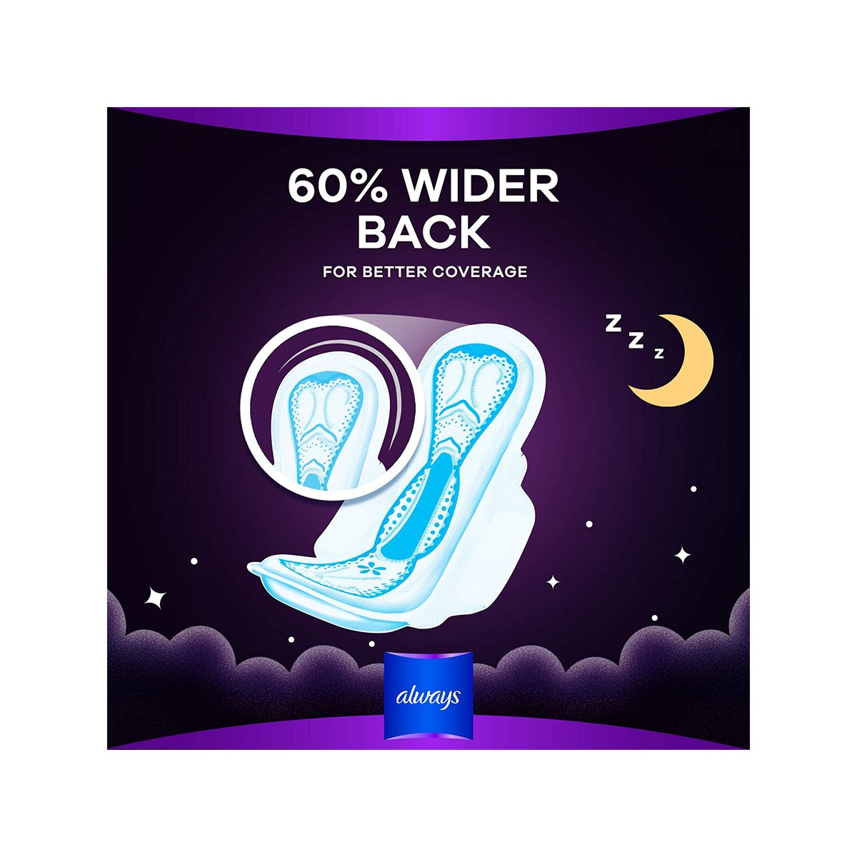 Always Dreamzz Maxi Thick Night Sanitary Pads with Wings 48 pcs