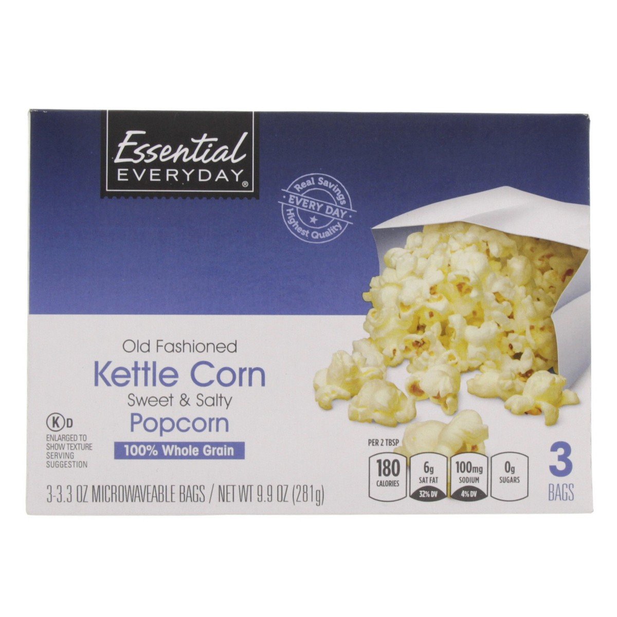 Essential Everyday Kettle Popcorn Sweet & Salty 281 g