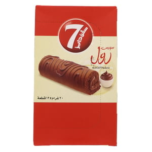 7 Days Swiss Roll with Cocoa Cream 12 x 20 g