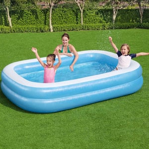 Bestway Rectangular Inflatable Family Pool Blue 54006B, 262x175x51 cm