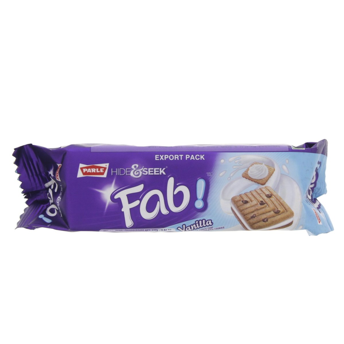 Parle Hide & Seek Fab Vanilla Cream Biscuits 112 g