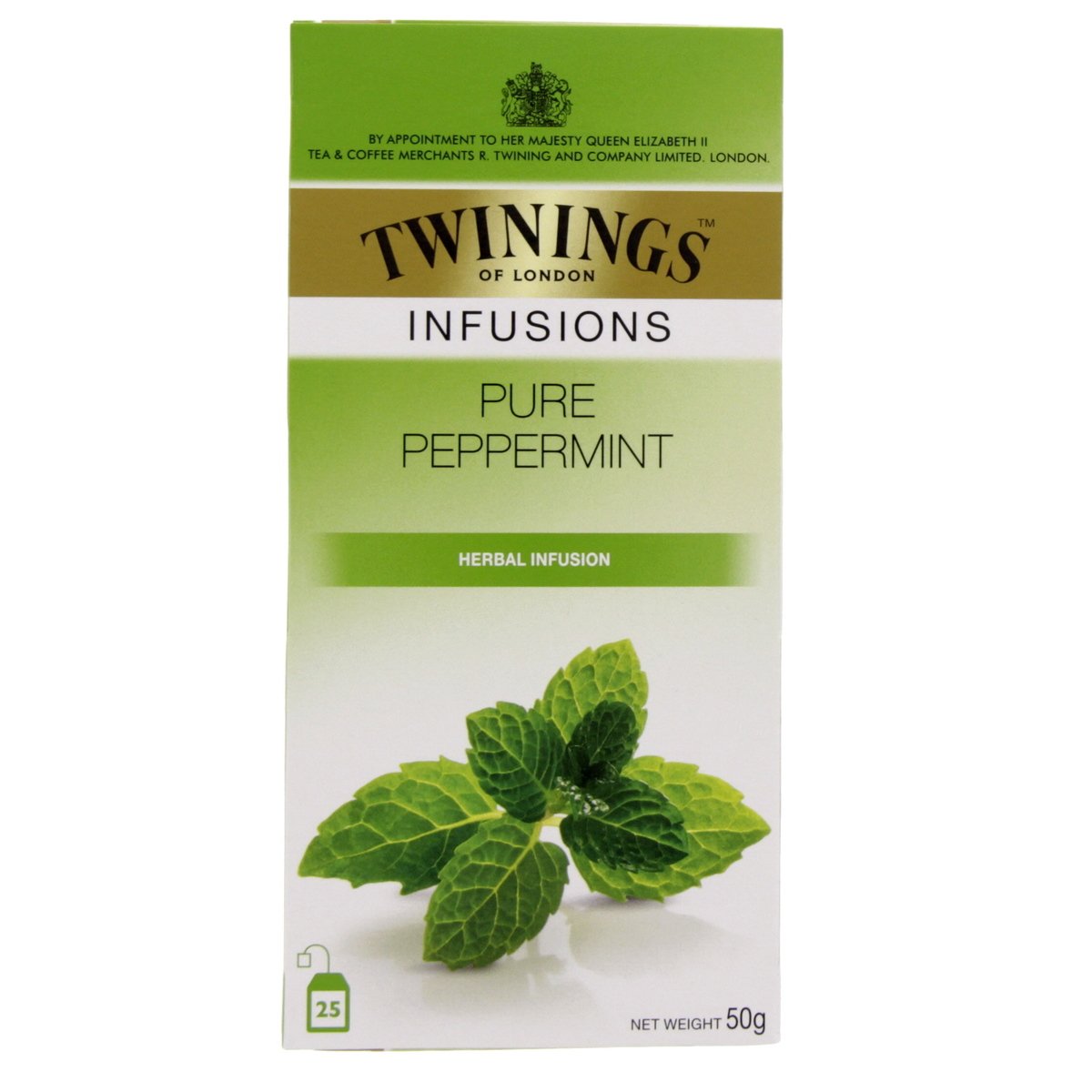 Twinings Tea Pure Peppermint Herbal Infusion 25 Teabags