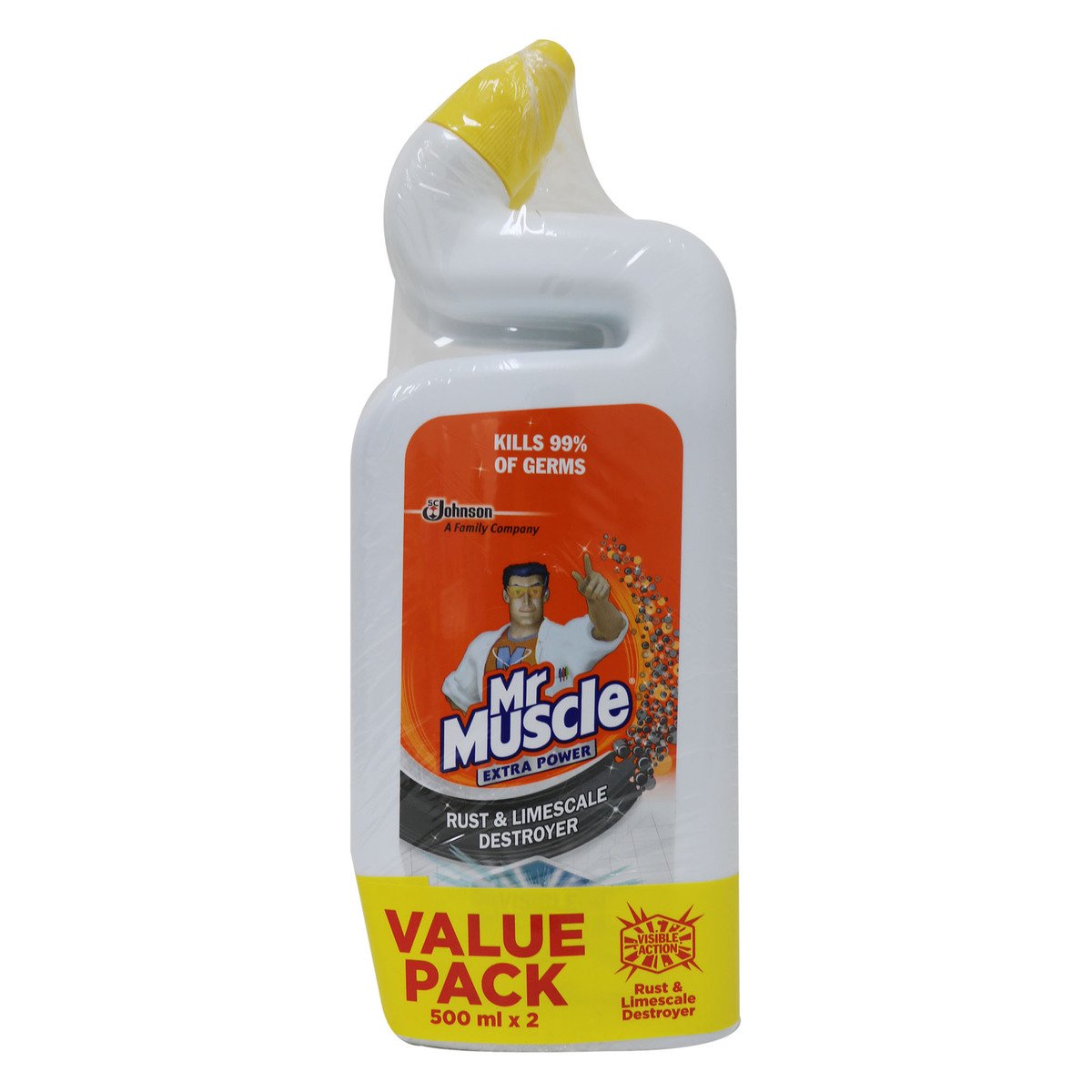 Mr Muscle Toilet Cleaner Rust & Lime Scale 2 x 500ml