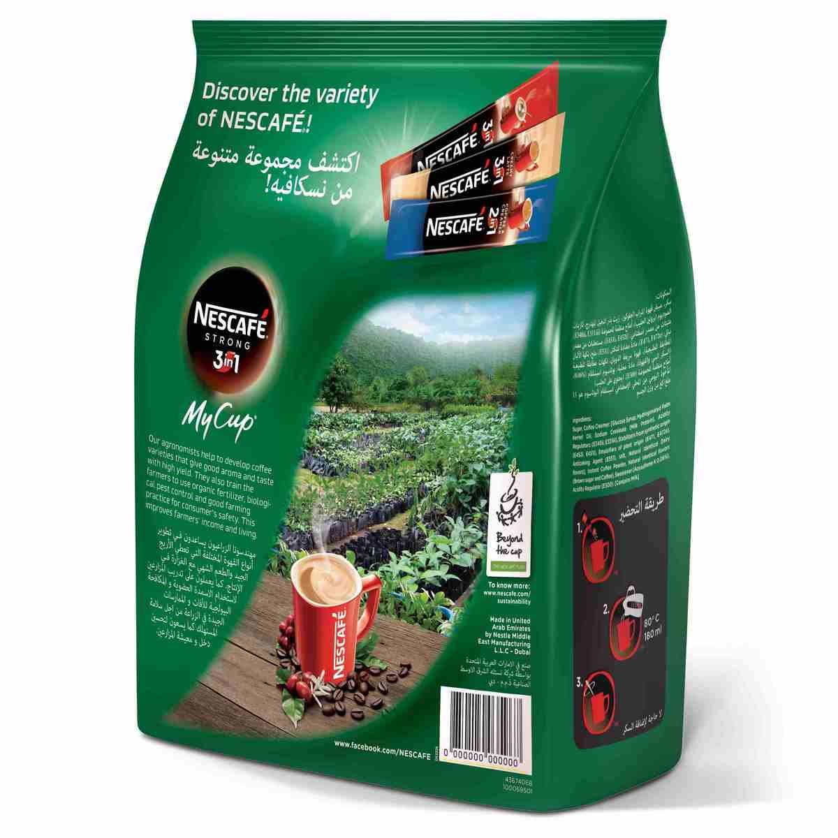 Nescafe My Cup 3In1 Strong Coffee Mix 30 x 20 g