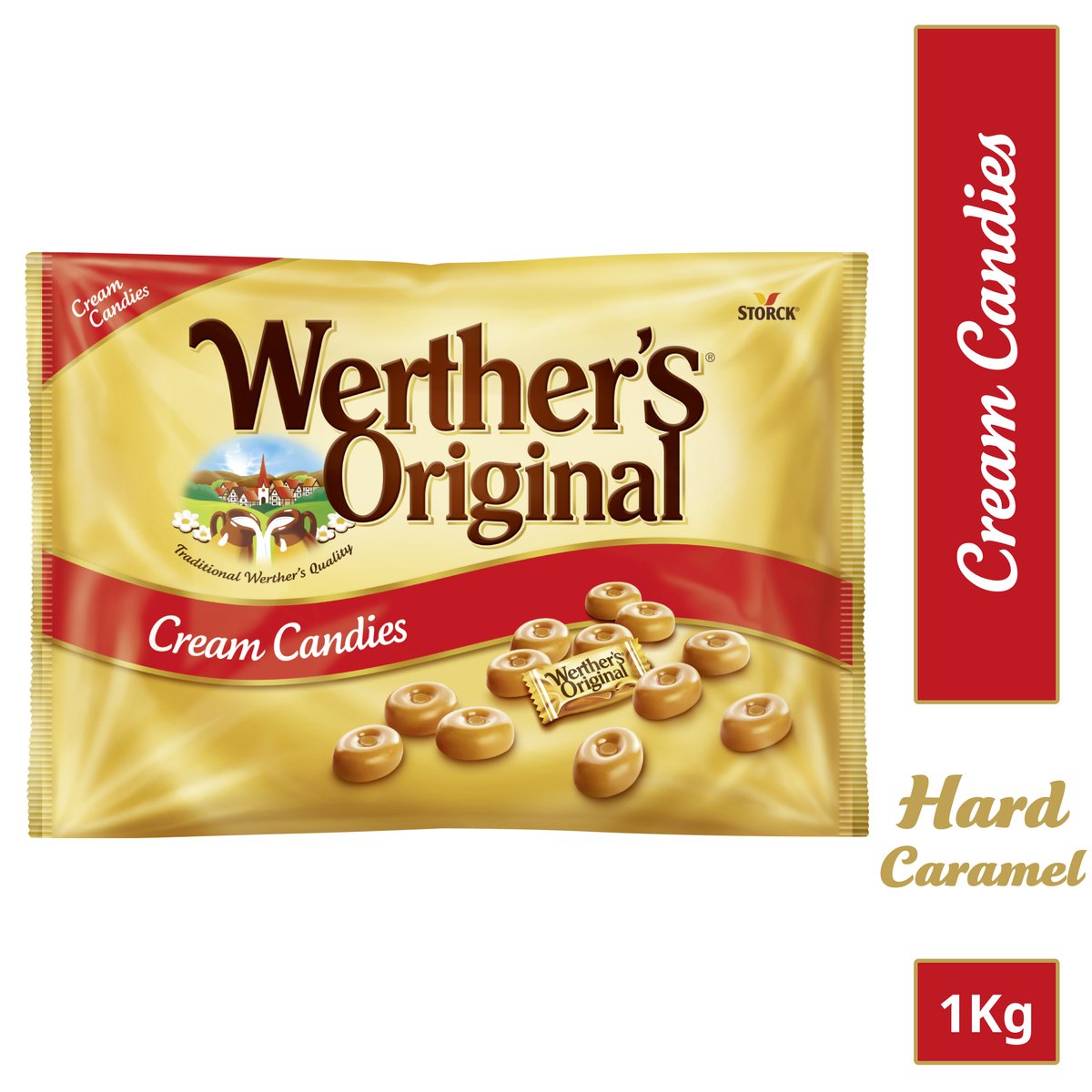 Storck Werthers Original Caramel Filled Cream Candy 1kg Online At Best Price Candy Lulu Qatar