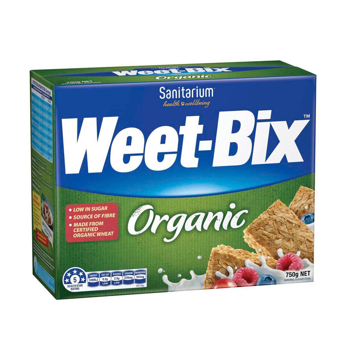 Sanitarium Height Wellbeing Weet-Bix Organic 750 g