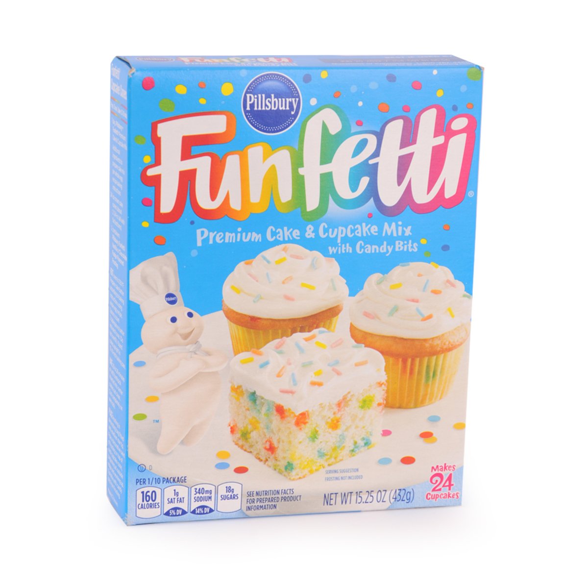 Pillsbury Funfetti Premium Cake and Cupcake Mix 432 g