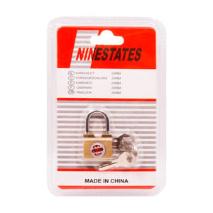 Nine States Pad Lock 20mm 202