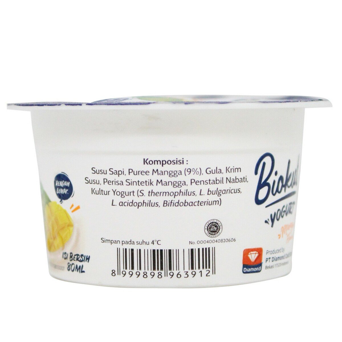 Biokul Yogurt Greek Mangga 80ml