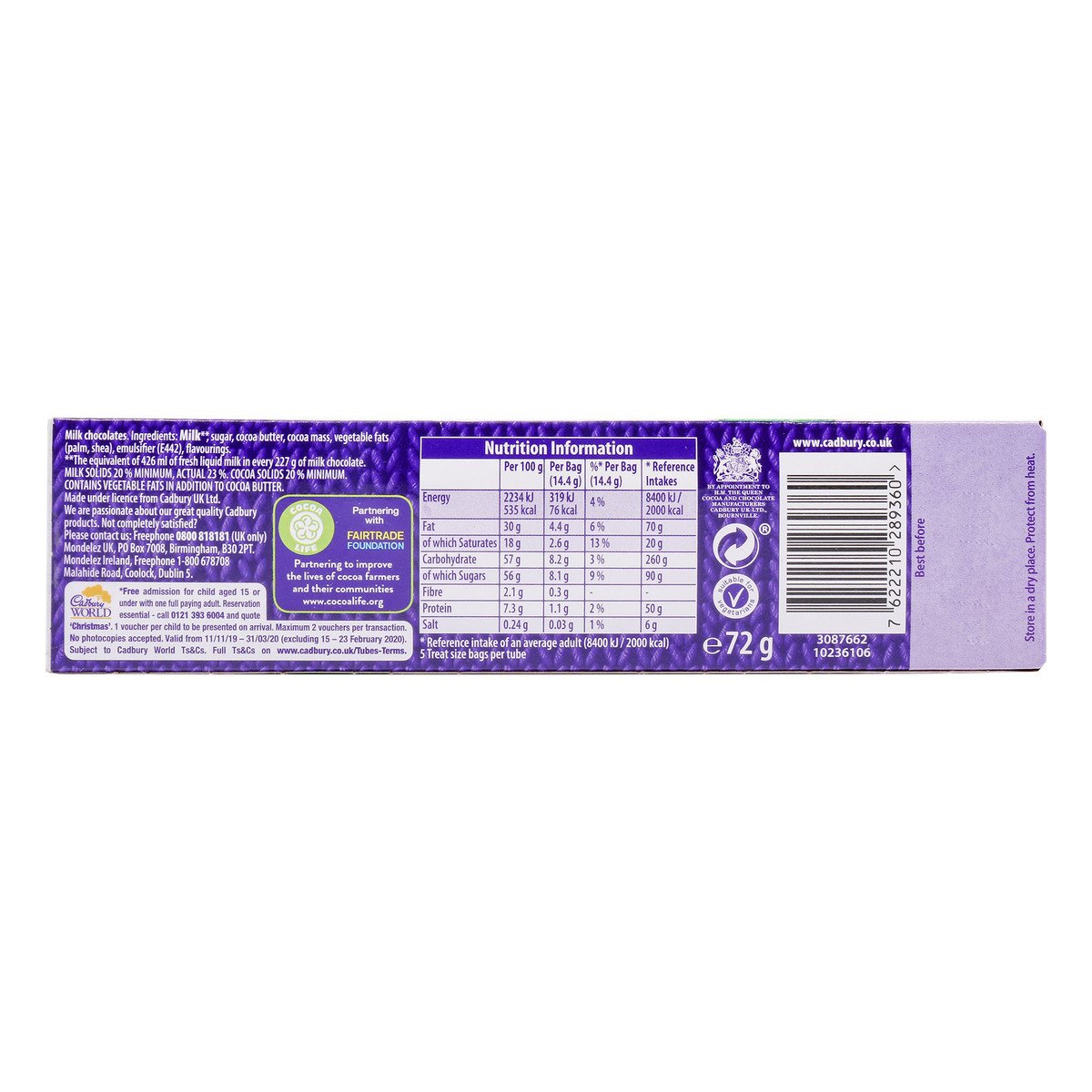 Cadbury Dairy Milk Buttons 72 g