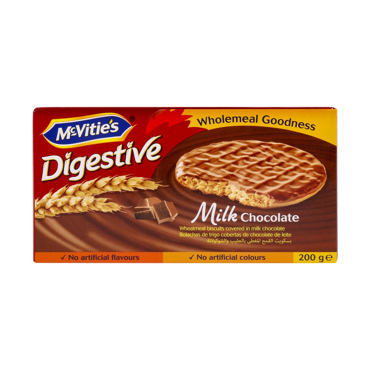 McVitie's Digestive Milk Chocolate Biscuits 3 x 200 g