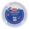 LuLu Plastic Plates With 3 Compartments 26cm 25pcs