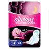 Always Cotton Soft Maxi Thick Night Sanitary Pads with Wings 24 pcs