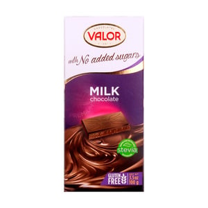 Valor Milk Chocolate With No Added Sugar 100 g