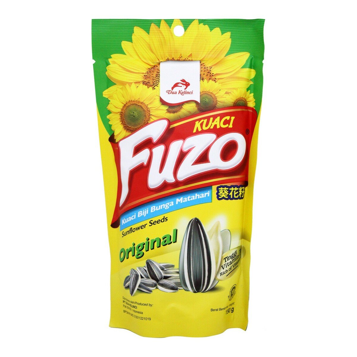 Dua Kelinci Fuzo Sunflower Seeds 150g