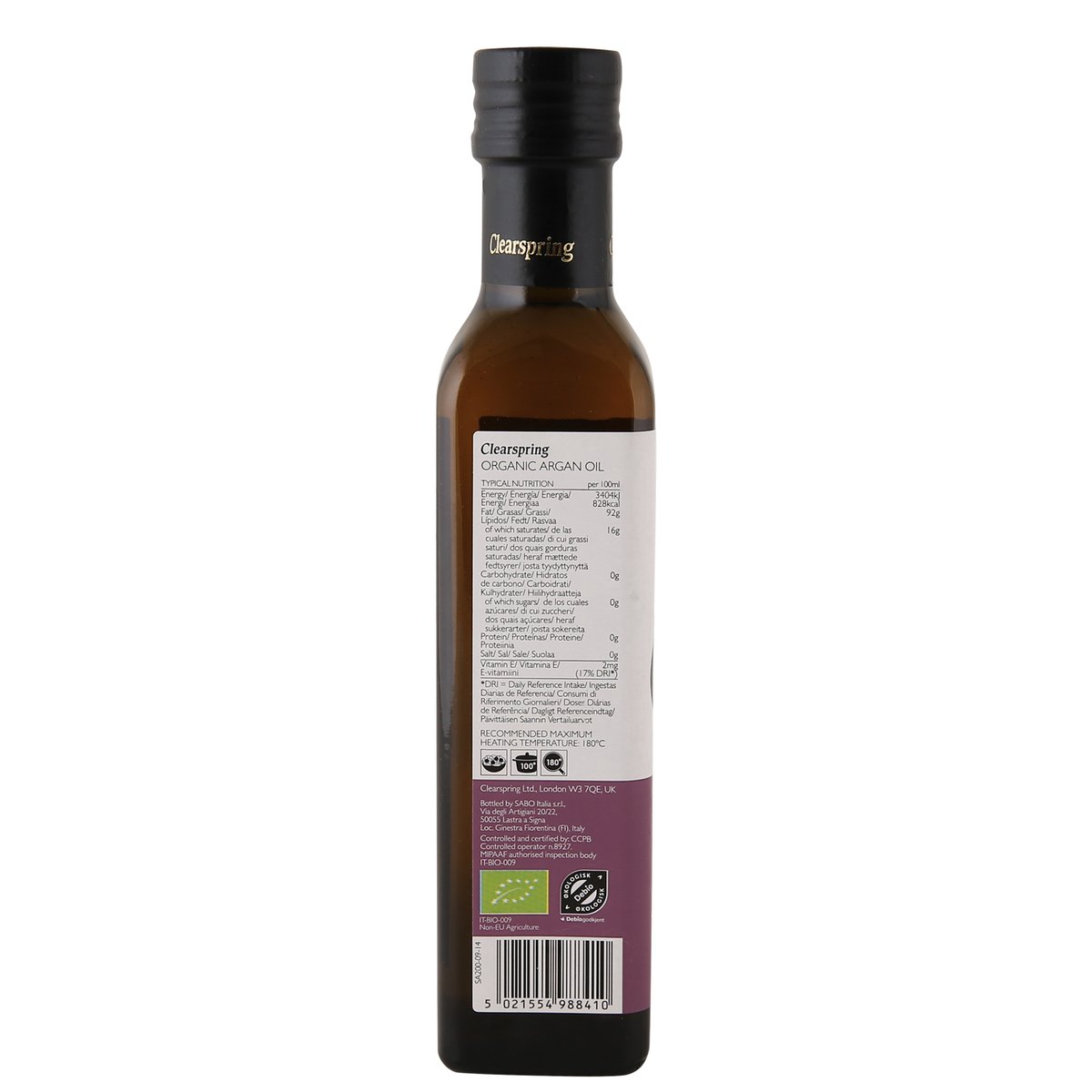 Clearspring Organic Argan Oil 250 ml