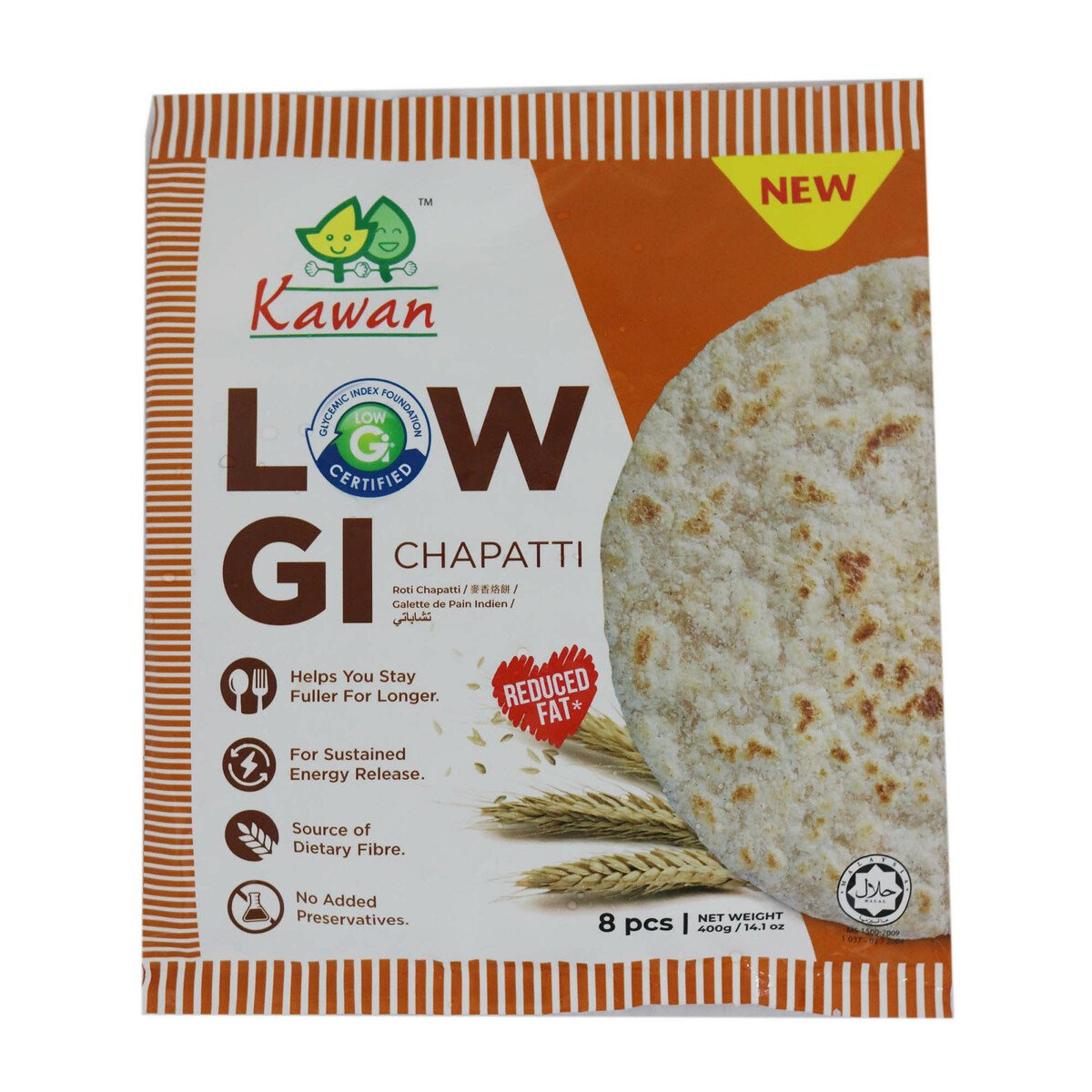 Kawan Low Gi Chapatti 400g