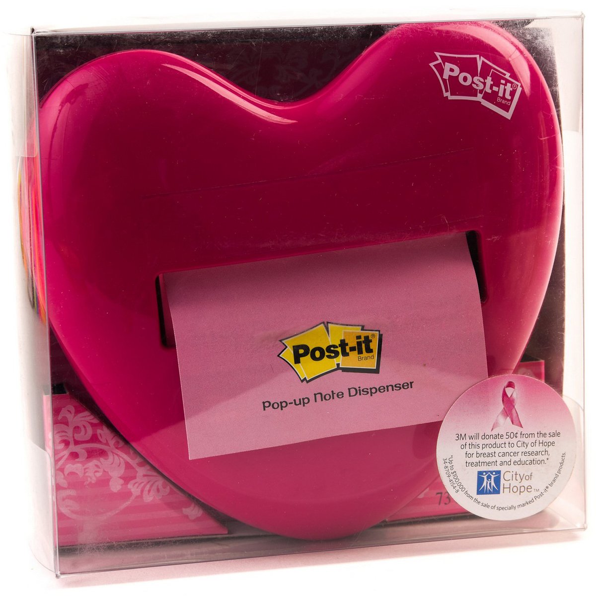 3M Post-it Pop-Up Note Dispenser, Heart