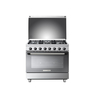 Tecnogas Superiore Sabaf 5 Burner Gas Cooking Range, 90 x 60, TCP396GG52KX