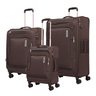 American Tourister Duncan Soft Trolley Bag, 3 pcs, Brown