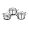 Korkmaz Perla Jr Cookware Set, 6 pcs, Silver, A1650