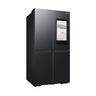 Samsung T Style French Door Side by Side Refrigerator with 21.5" Family Hub, 702L, Black, RF71DG9H0EB1AE