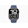 Pre-order Apple Watch Series 10 GPS 46mm Silver Aluminium Case with Denim Sport Band - M/L