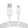 Belkin Boost Charge USB-C to USB-A Cable, White, 1 m, CAB001BT