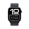 PRE-ORDER Apple Watch Series 10 GPS + Cellular, 42mm Jet Black Aluminium Case with Ink Sport Loop, MWX83QA/A