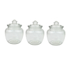 Crystal Drops Glass Canisters, 620 ml, 3 pcs, 50904