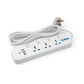 Ikon 3 Way Power Extension Socket with 2 USB-A and 1 USB-C Ports, 3 Mtr, IK-803MNPU