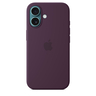 Apple iPhone 16 Silicone Case with MagSafe, Plum, MYY43ZM/A