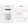 LG PuriCare 360˚ Air Purifier, 61 m², White, AS60GHWG0