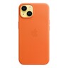 iPhone 14 Leather Case with MagSafe, Orange, MPP83ZE