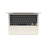 Apple 13 inches MacBook Air, M2 chip with 8-core CPU and 8-core GPU, 16 GB RAM, 256 GB SSD, macOS Sequoia, Starlight