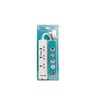 Ikon 3 Way Power Extension Socket with 2 USB-A Ports, 2 Mtr, IK-104U