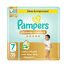 Pampers Ultimate Comfort Taped Diapers, Size 7, 15+kg, 35 pcs