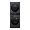 LG Wash tower washer & dryer, 12/10 kg, 1400 RPM, Black Steel, W4W8BVPKZHM