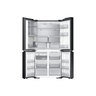 Samsung Bespoke French Door Refrigerator with See-thru Door, 548 L, Clean Black, RF65DB975E22AE