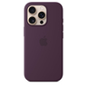 Apple iPhone 16 Pro Silicone Case with MagSafe, Plum, MYYM3ZM/A