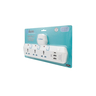 Ikon 4 Way T-Socket Multi Adapter with 2 USB-A and 1USB-C Ports, IK-303MPU