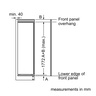 Siemens iQ500 Upright Built-in Refrigerator, 321 L Gross Capacity, KI81RAF30M