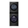 LG 27" Wash Tower, 19/16 kg, 1100 RPM, Black Steel, W1S1CVK2EHM